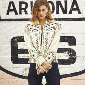 Double D Ranch "Scottsdale" Distressed Leather Jacket! Size S
